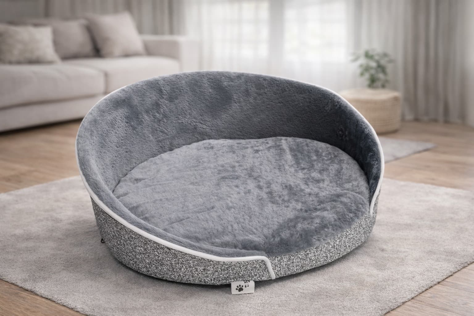 Sillón redondo ortopédico para mascotas