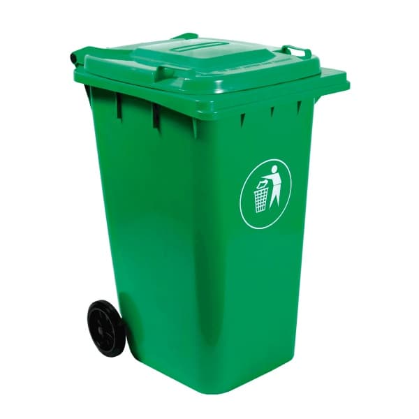 Tacho reciclaje con tapa y pedal automático 240 Lts