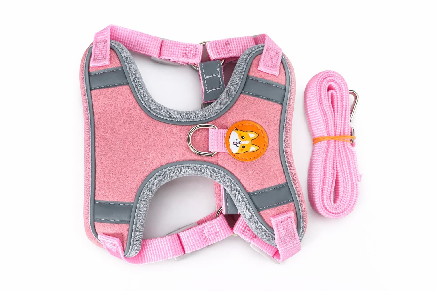 Arnés de paseo anti-tirón regulable de doble gancho
