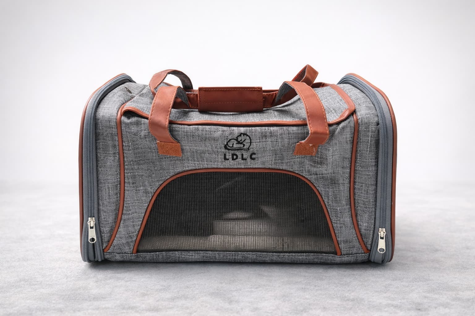 Bolso de tela y cuero de alta calidad para mascotas